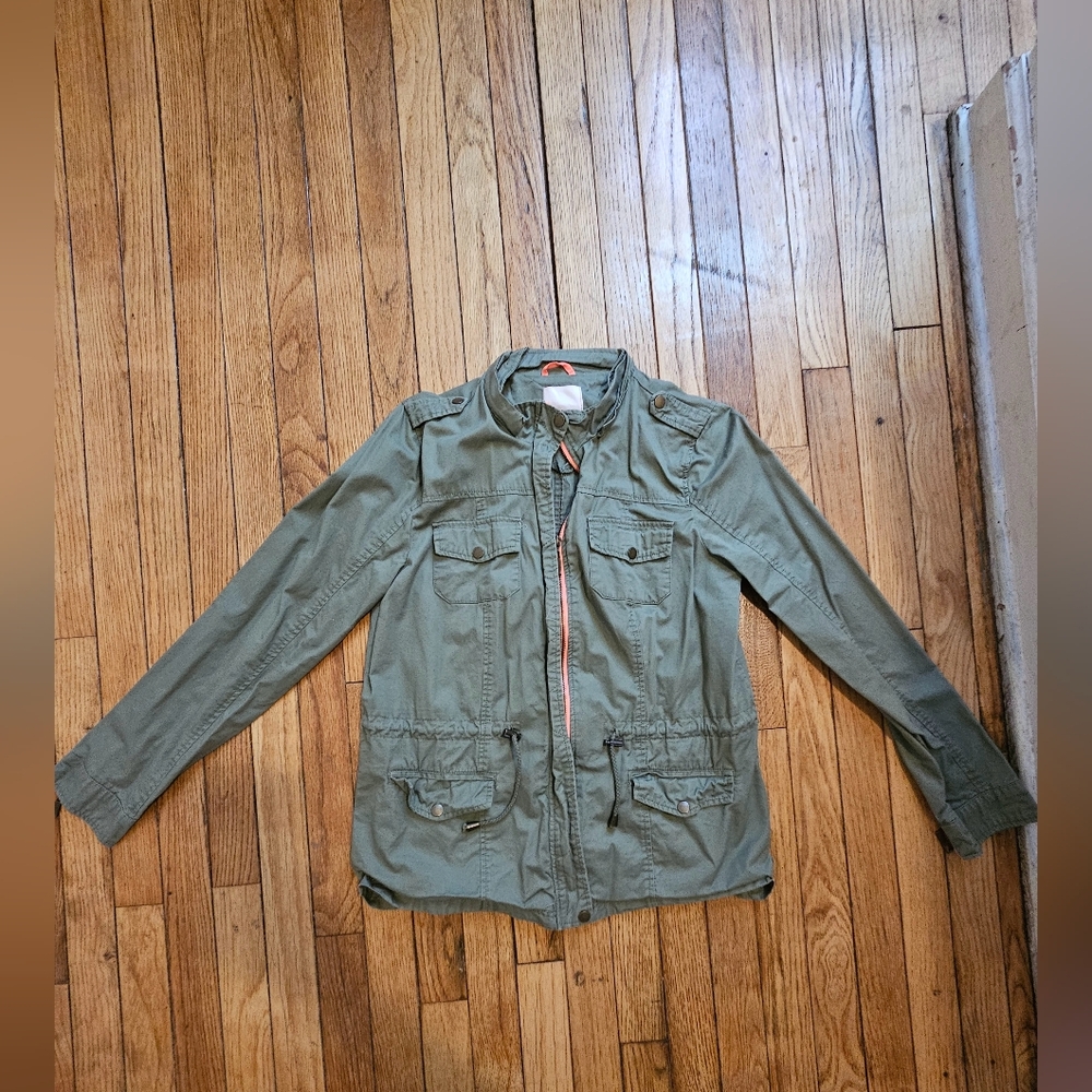 BONGO Khaki Green detachable Hood utilities jacket